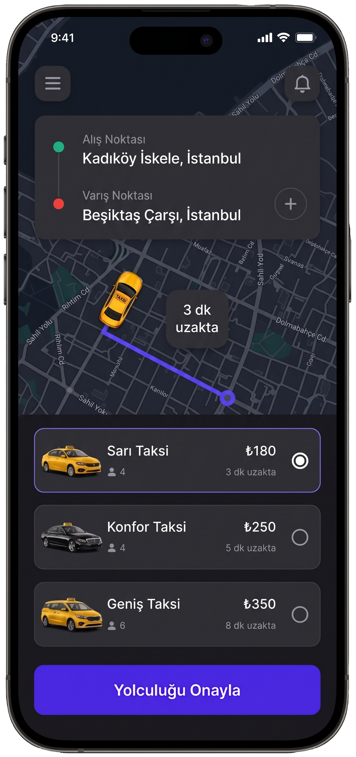 Ubin uygulaması çağırma ekranı